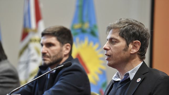 axel kicillof se junto con el radical maximiliano pullaro y le pego al pacto de mayo