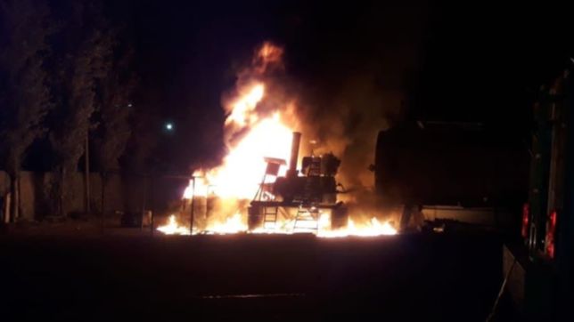 video: asi fue el voraz incendio en una fabrica de hernandez