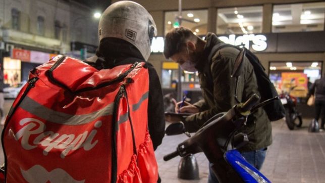 megaoperativo para controlar la situacion de los trabajadores de rappi, glovo y pedidos ya
