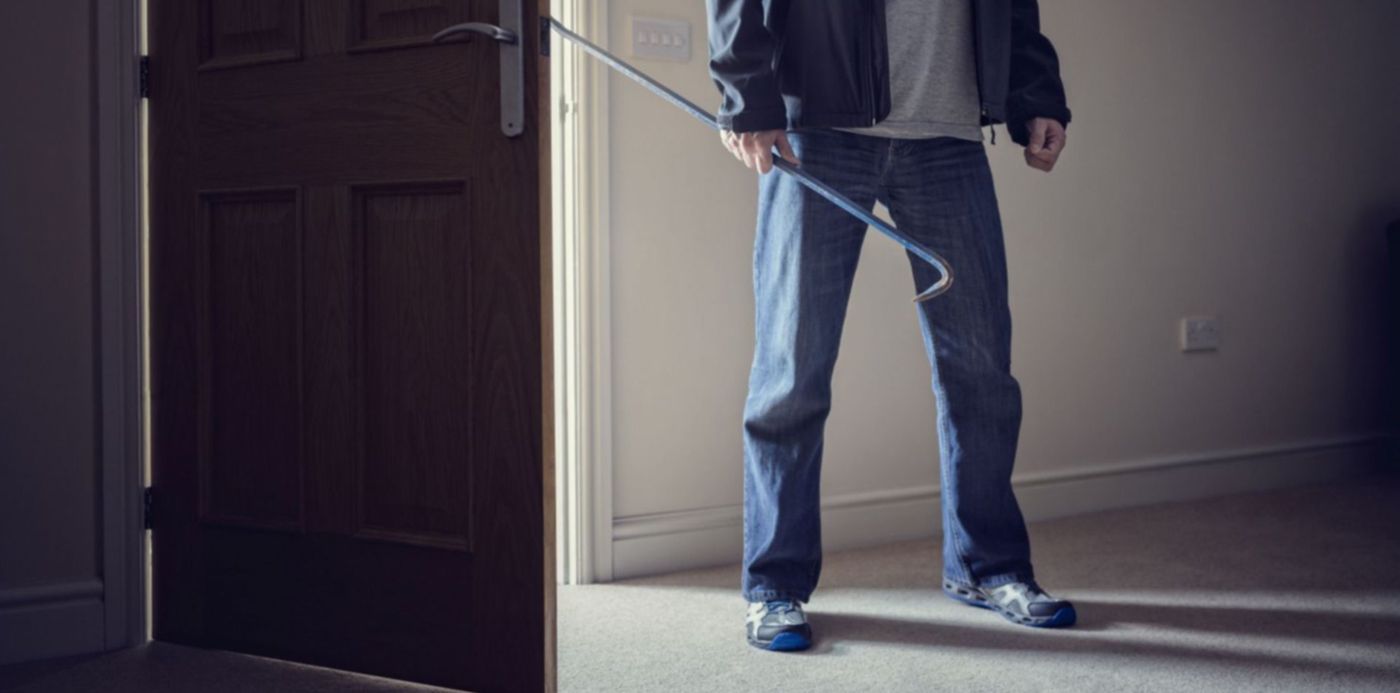 Ladrón robo barreta