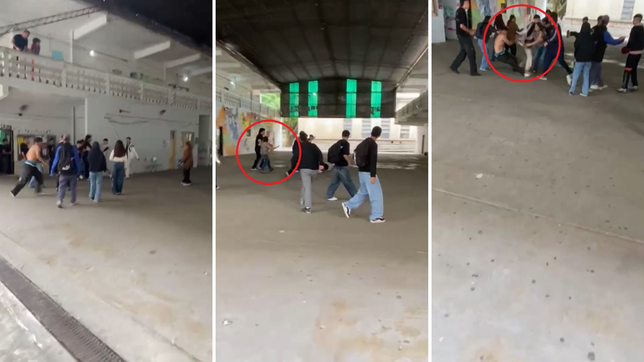 infiltrados, pinas y tension: una batalla campal en el normal 2 termino con una preceptora herida