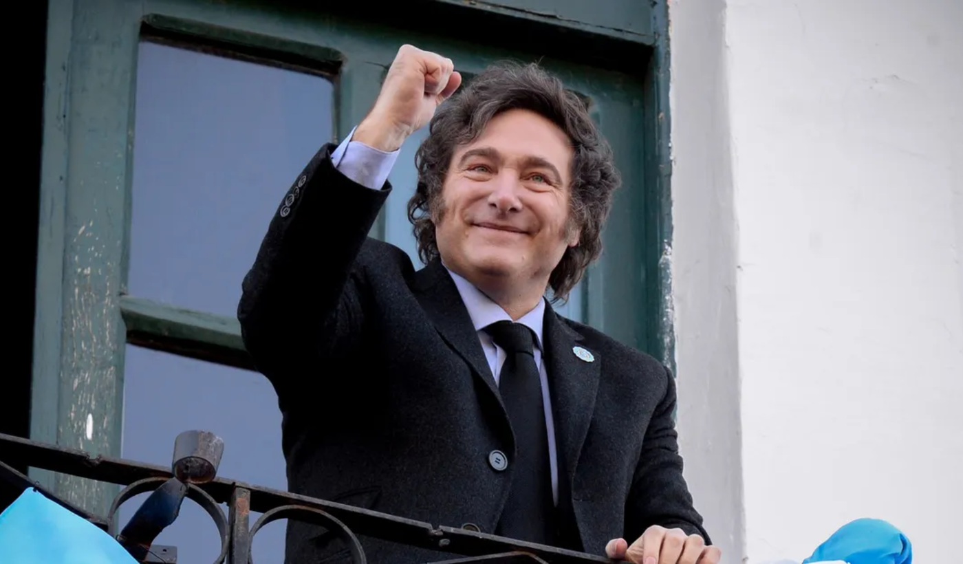 Javier Milei festejo