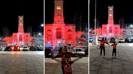 el palacio municipal de la plata se tino de rojo para visibilizar la lucha por el sindrome de digeorge el palacio municipal de la plata se tino de rojo para visibilizar la lucha por el sindrome de digeorge