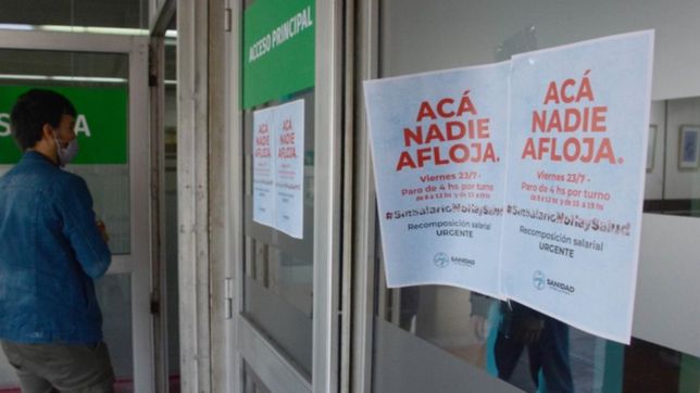 sin acuerdo, los trabajadores de la salud volveran a parar este sabado