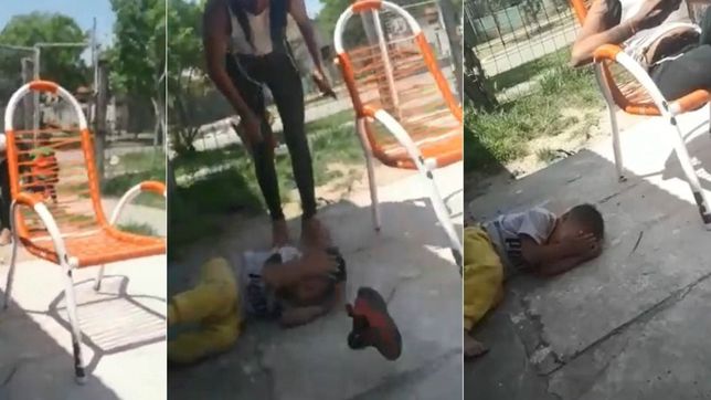 video: le dio una paliza a su hijo de 2 anos en la plata, la filmaron y su familia la denuncio