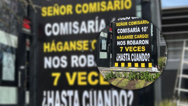 haganse cargo: el contundente mensaje de un comercio que sufrio 7 robos en la plata