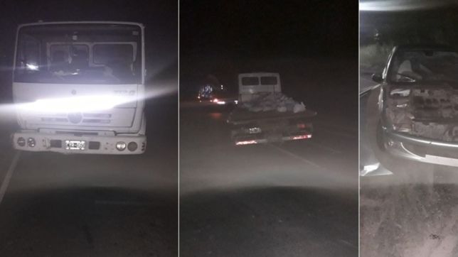 un automovilista se quedo dormido, cruzo de carril y choco contra un camion en la plata
