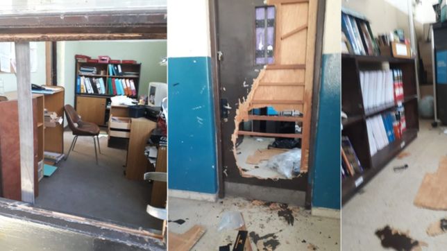 en la previa de la vuelta a las clases vandalizaron una escuela de la plata