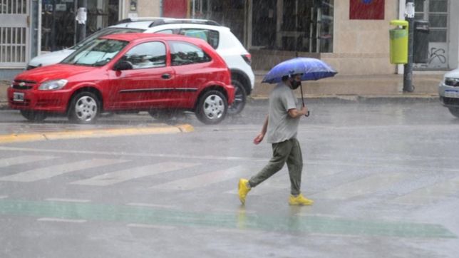 jueves gris, con tormentas y fuertes rafagas de viento en la plata