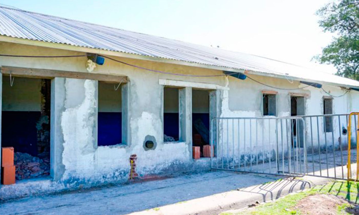 La obra en el predio de Estancia Chica para la cual hizo una importante donaci&oacute;n Ignacio Miram&oacute;n.
