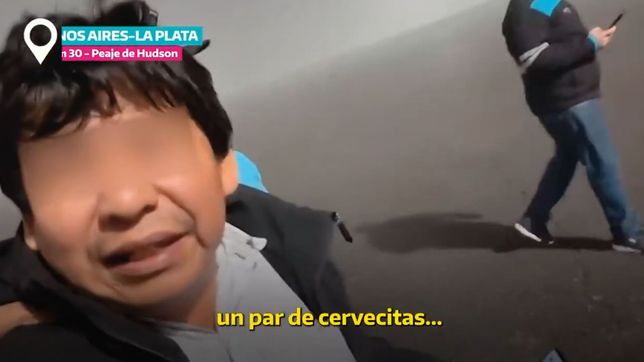 un par de cervecitas: paran a un conductor borracho durante un control en la autopista