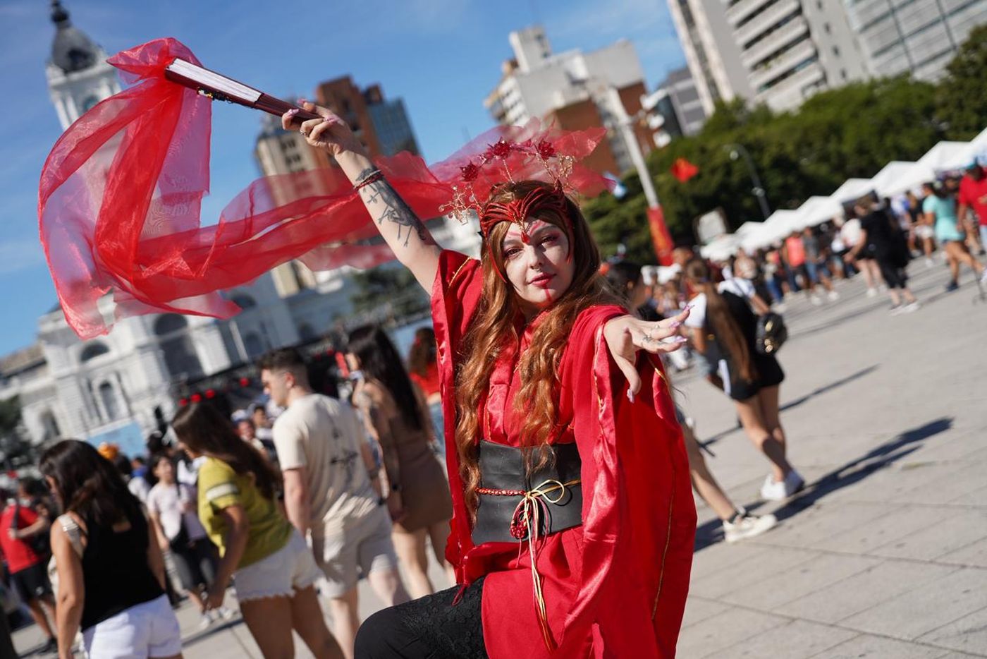 Cerca de 700.00 personas se acercaron a Plaza Moreno para celebrar el Año Nuevo Chino