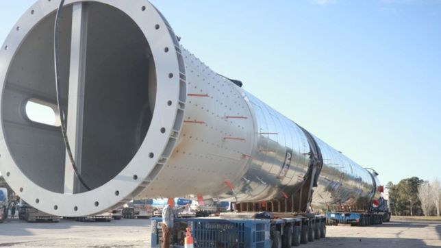 otro tramo de la torre de ypf llega a la plata y habra complicaciones en el transito