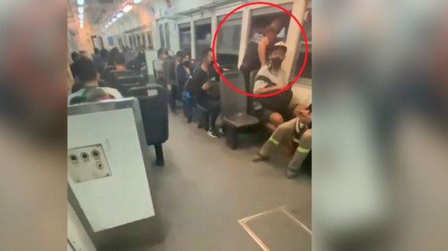 video: el insolito robo canguro que sufrio un policia que viajaba en el tren roca
