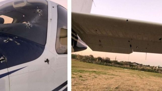 salvaje ataque con ametralladoras a la avioneta de un empresario en berazategui