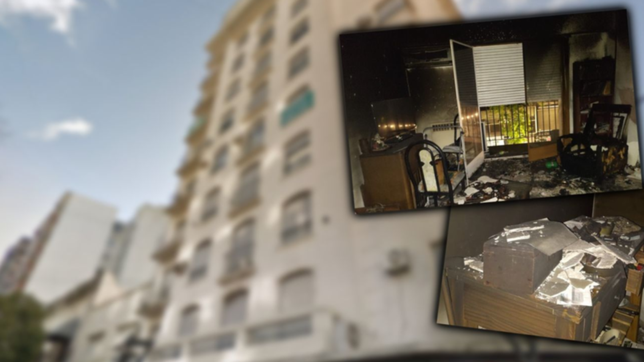 tension en el centro de la plata: un hombre resulto herido tras incendiarse su casa