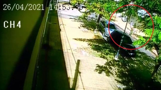 video: dos ladrones tiraron a una mujer de su bicicleta para robarle en la plata