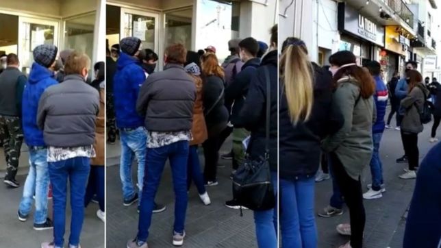 video: en los hornos reclaman que la gente no respeta el distanciamiento por el covid-19