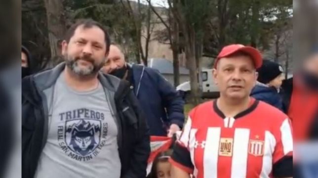 video: hinchas de gimnasia y estudiantes se mostraron unidos contra la violencia