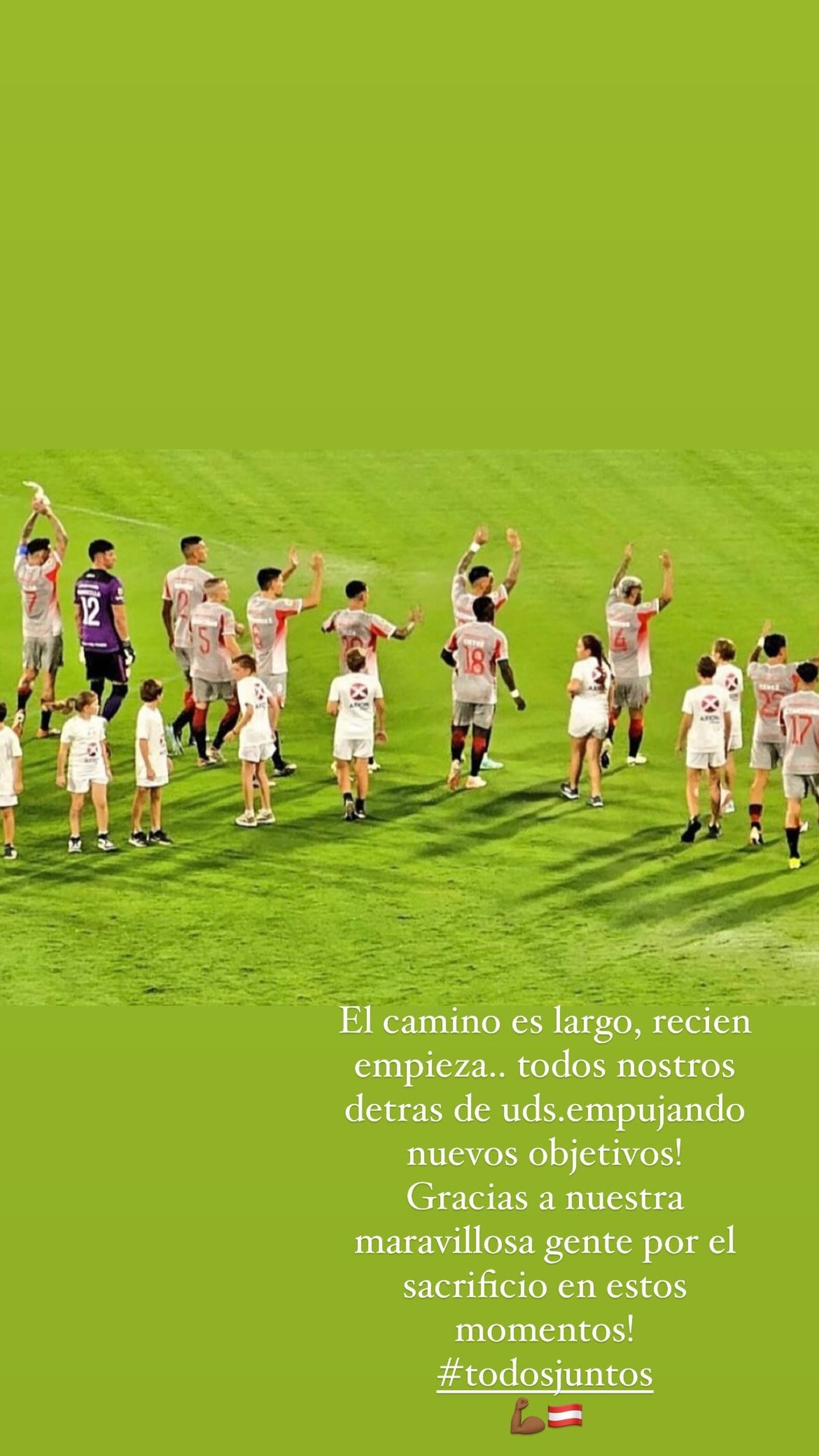 La publicación de Juan Sebastián Verón referida a Estudiantes. La publicación de Juan Sebastián Verón referida a Estudiantes.