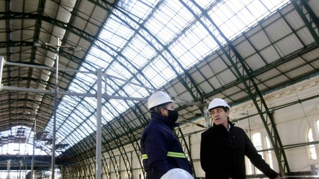 renovacion del techo y obras viales: asi avanzan los trabajos en la estacion de trenes