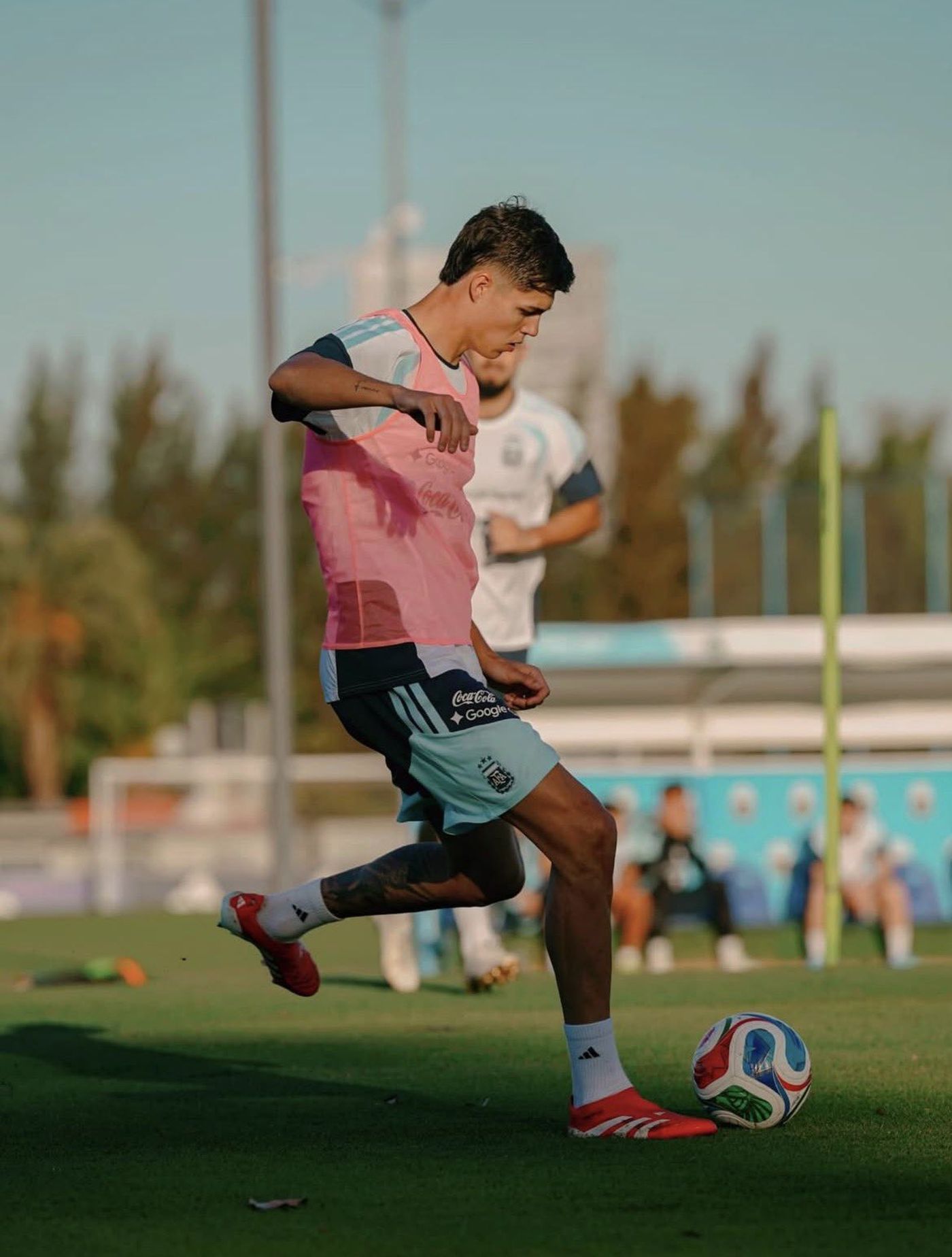Tom&aacute;s Palacios en modo Selecci&oacute;n argentina.