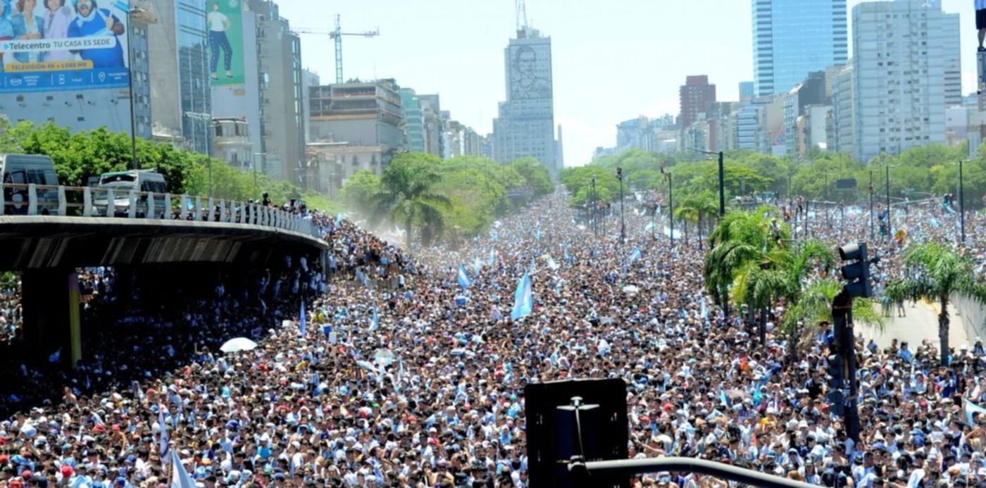 llegada de la selección con la Copa