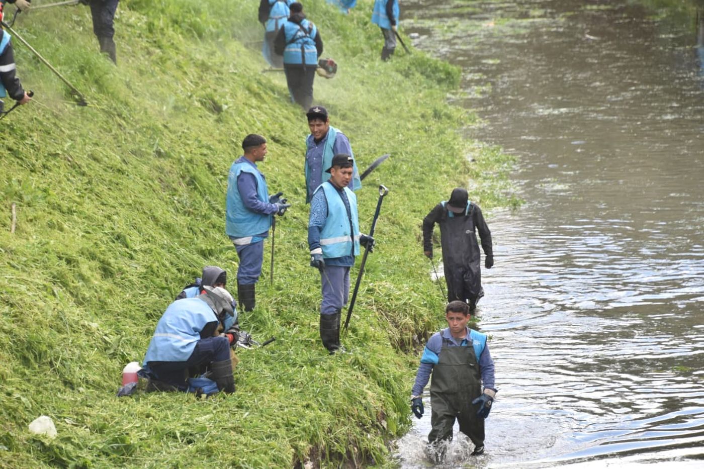 Berisso realiz&oacute; tareas de mantenimiento en el Canal Maldonado para mejorar el drenaje y prevenir anegamientos ante posibles lluvias intensas