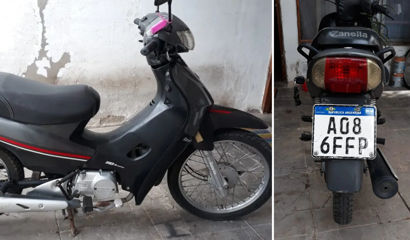 La moto robada en La Plata, por la que la familia de la v&iacute;ctima pide ayuda para encontrarla