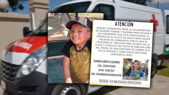 lanzaron una colecta para pagar el traslado del nene de la plata que murio en corrientes