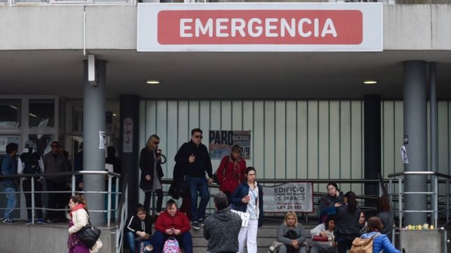 revuelo, corridas y susto en el hospital de ninos de la plata