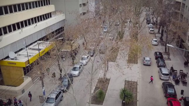 video: asi se ve el primer tramo de la nueva peatonal de la plata soho desde el aire