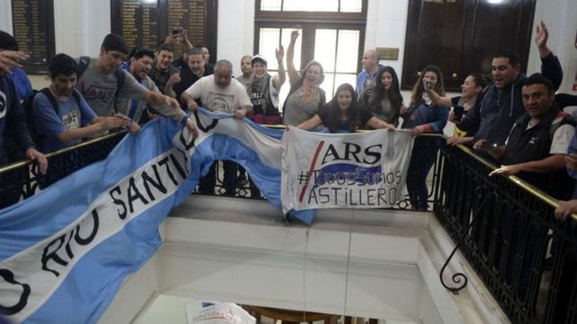 denunciaron penalmente a trabajadores de astillero por la toma en economia