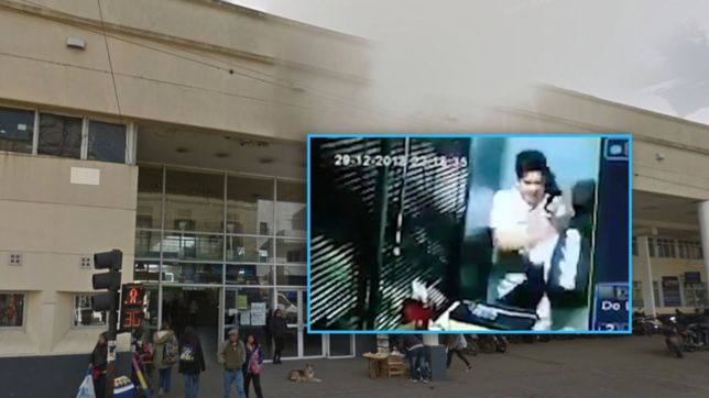 video: estallo porque no le daban una encomienda en la terminal y golpeo a un empleado