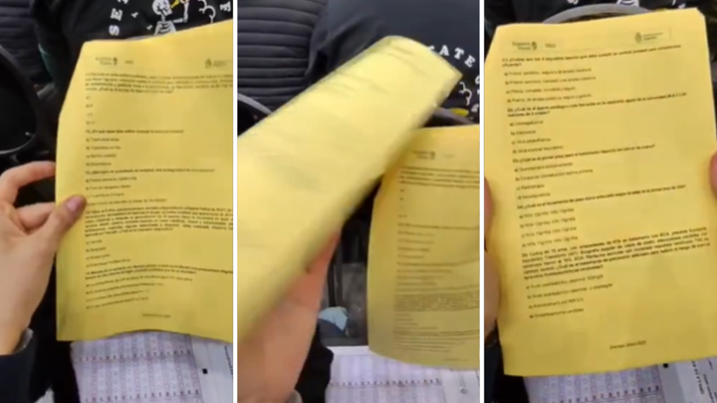 Dan a conocer un video que muestra cómo se hizo trampa en los exámenes de las residencias médicas