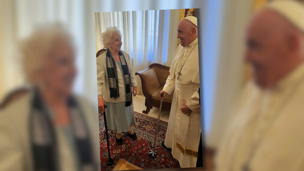 Los detalles del encuentro entre el papa Francisco y Estela de Carlotto en el Vaticano