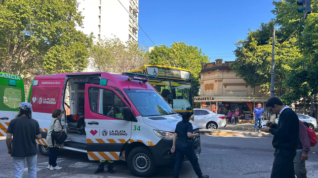 un micro atropello a una mujer a metros de la estacion de trenes de la plata