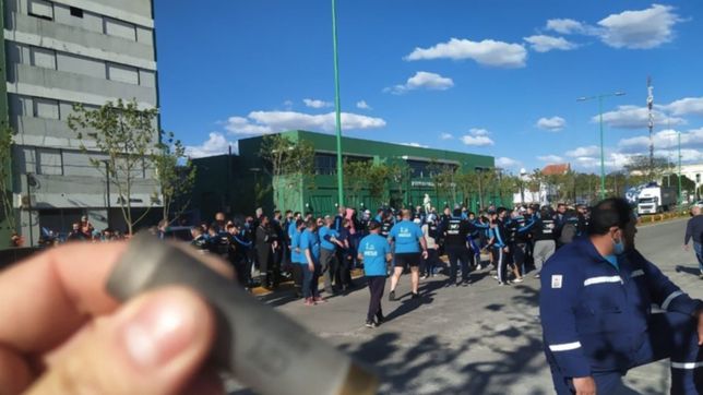 heridos y violencia fue el saldo de un reclamo gremial de petroleros en ensenada