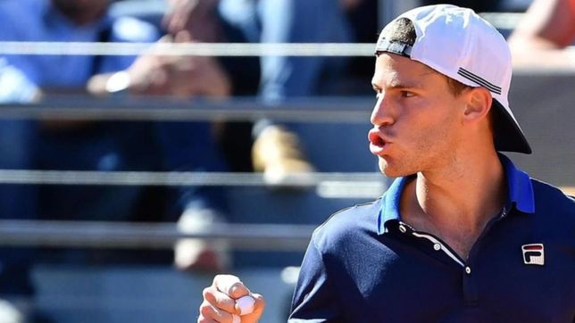 diego schwartzman le gano nishikori y al salir festejo con un ex jugador de estudiantes