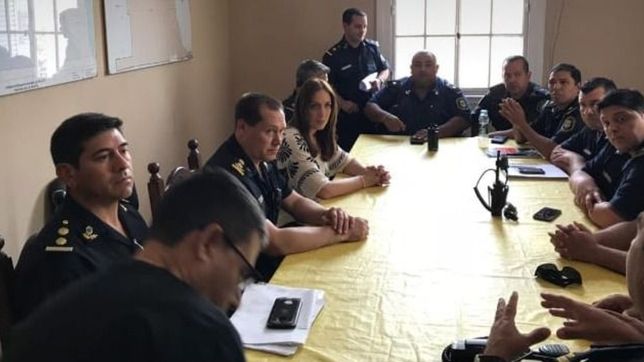 cumbre policial en la plata por la masiva marcha de estatales de este jueves