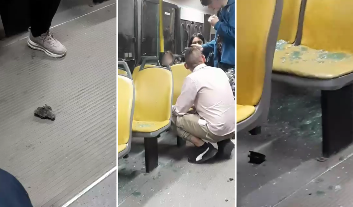 Ataque a micro en La Plata