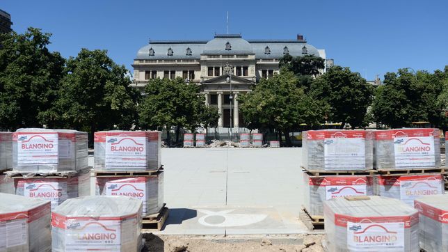 asi avanzan las obras en la plaza san martin a tan solo dias de la gran reapertura