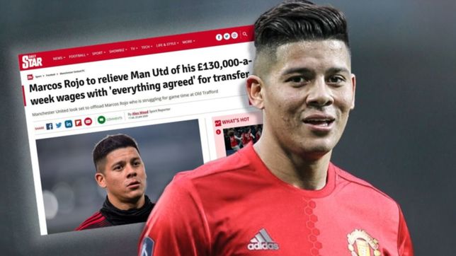 estudiantes: en inglaterra hablan del sueldo de marcos rojo y ya lo dan afuera del manchester united
