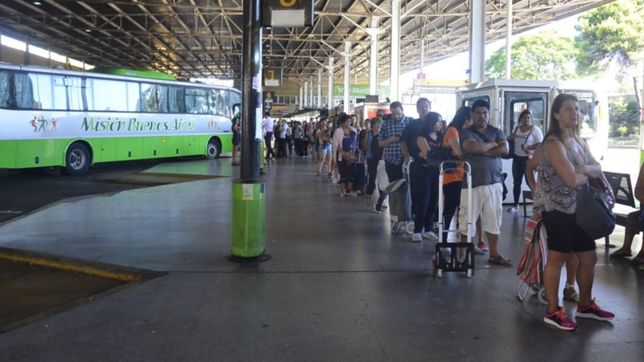 sol, calor y filas interminables: ¿por que los platenses esperan de mas en la terminal de la plata?