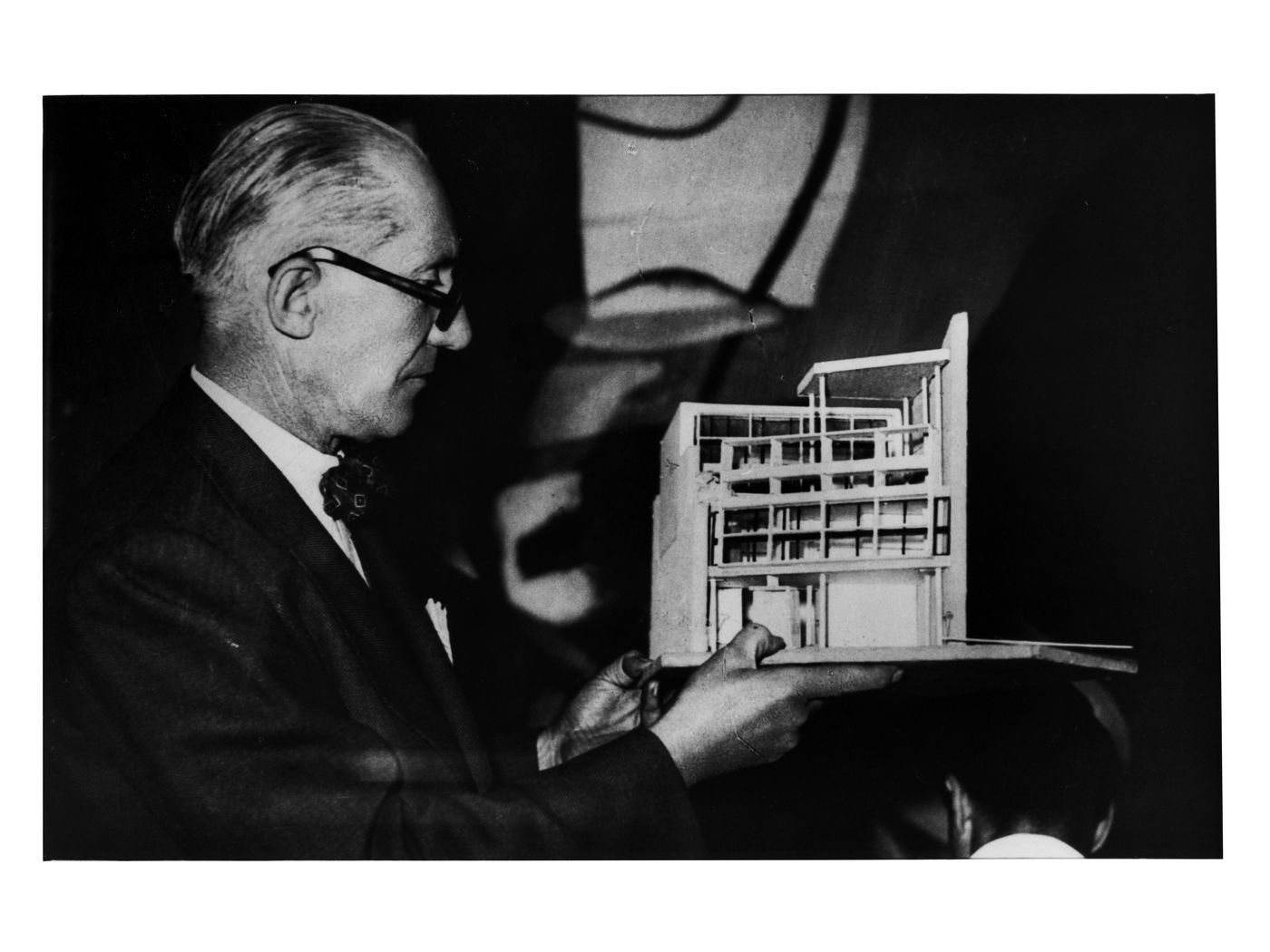 La maqueta de la vivienda desarrollada por el arquitecto suizo.