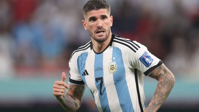 de paul no pudo terminar el entrenamiento y encendio todas las alarmas en la seleccion