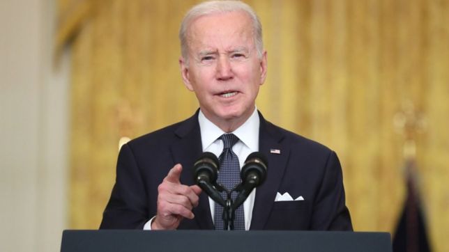 biden anuncio sanciones para rusia: putin eligio la guerra y sufrira las consecuencias