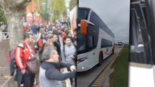 la interminable caravana de hinchas de estudiantes rumbo a santiago del estero
