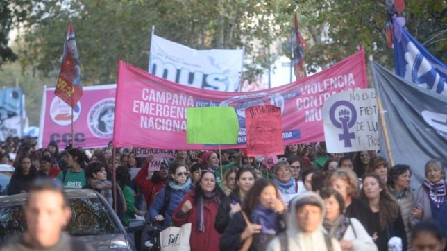 el grito de ni una menos volvio a colmar las calles de la plata