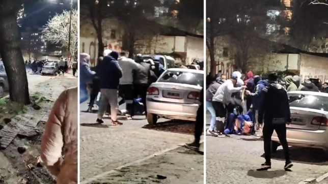 video: asi golpearon al nieto del pata medina a la salida de la cancha de gimnasia